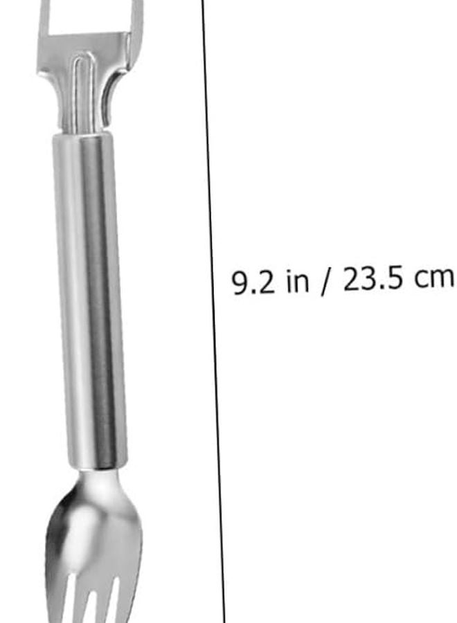 Stainless Steel Watermelon Slicer Cutter Fork Tool for Easy Serving Salad Picnic Camping - Image 3
