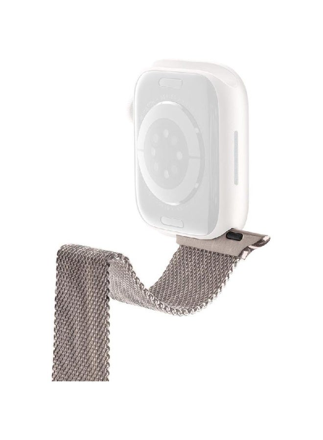 Cellularline Steel Band Wrist Strap for Apple Watch Series 10 42/Watch Series 9 41/Watch SE 40 Stainless Steel Champagne - Image 3