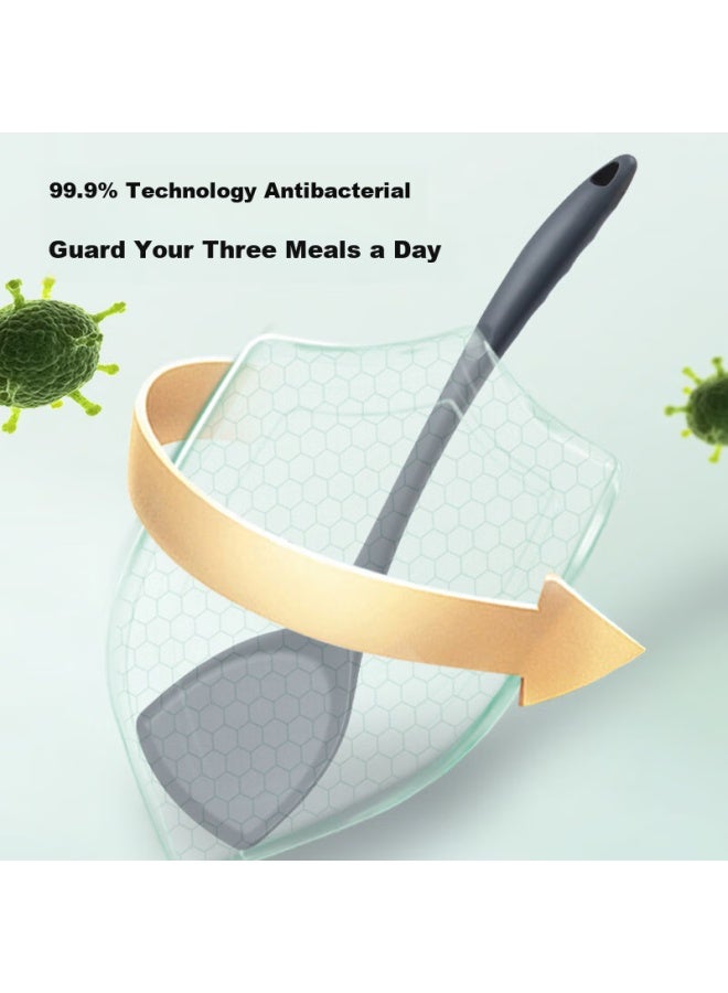 JD.com Jd Jingzao Antibacterial Silicone Spatula With Extended Handle, Non-stick Pan, Specialized Cooking Spatula, Large Household Spatula  - Image 3