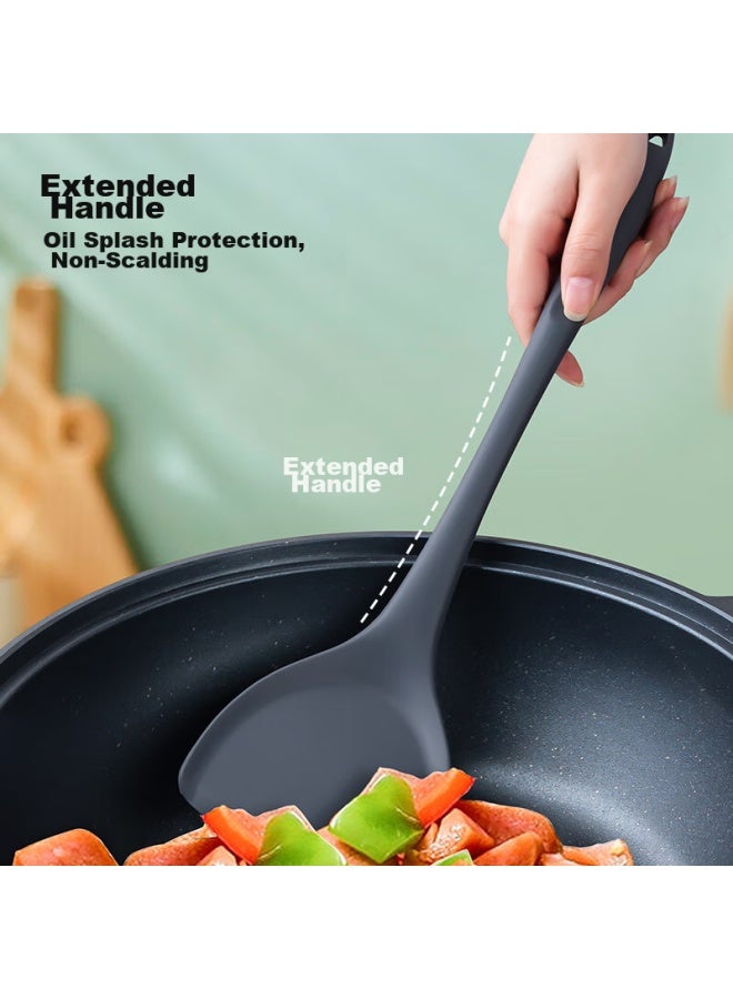 JD.com Jd Jingzao Antibacterial Silicone Spatula With Extended Handle, Non-stick Pan, Specialized Cooking Spatula, Large Household Spatula  - Image 2