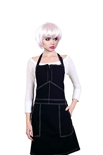 Cricket Static Free Hair Stylist Apron AntiStatic WaterResistant Hairdresser and Barber Salon Apron with Adjustable Neck Strap Waist Ties and Bottom Zipper Pockets for Easy Cleanup Black - Image 1
