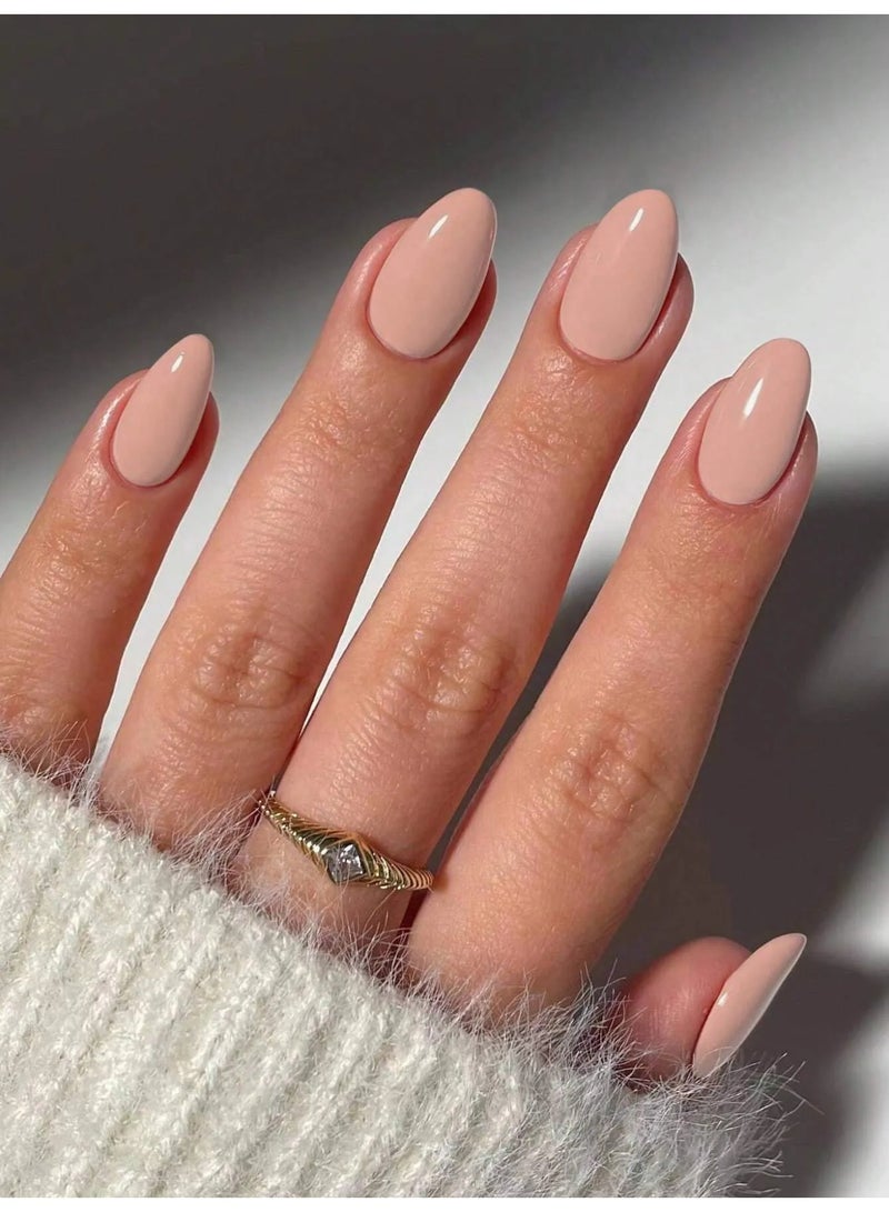 اظافر تركيب بشكل لوزي تحتوي العلبه على 24 ظفر مع مبرد اظافر و صمغ - Image 1