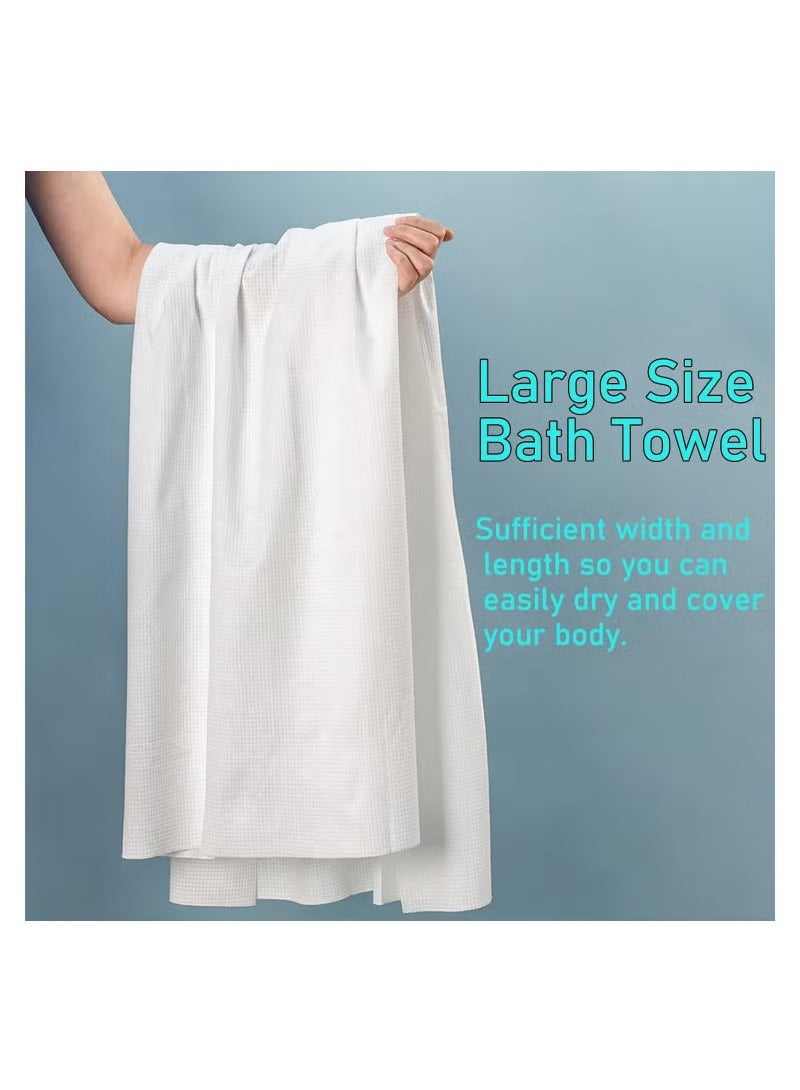 Disposable Bath Towel Set, 1 large shower towel and 2 disposable towels, conveniently individually wrapped.  - Image 3