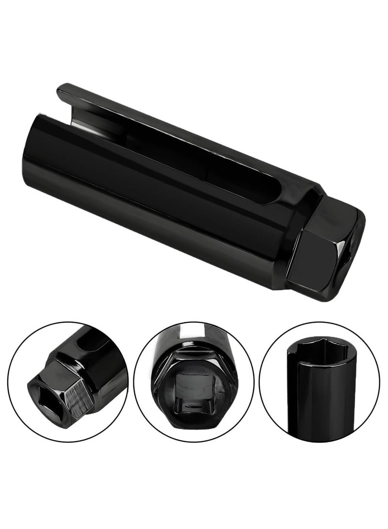 Generic Oxygen Sensor Socket with Side Wire Cutout  3 8 Inch Drive x 7 8 Inch 22mm  6 Point fits All Vehicle O2 Removal and Installation Offset Oxygen Sensor Socket  - Image 1
