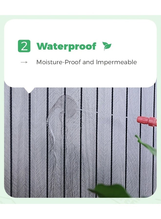 زيمي ملصق حائط ذاتي اللصق من SXP، مادة لفة ذاتية اللصق، ملصق حائط ثلاثي الأبعاد سهل التقشير واللصق، سمك 4 مم، مناسب لتقسيم السقف مع منحنيات، مشاهد داخلية متنوعة (40*300 سم) - Image 4