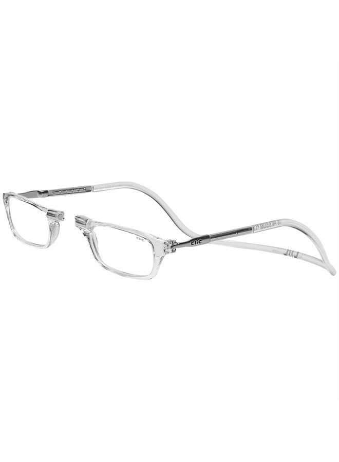 clic Magnetic Reading Glasses, Computer Readers, Replaceable Lens, Adjustable Temples, Original, (S-M, Clear, 1.75 Magnification)  - Image 1