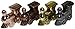 Regal Games Mexican Train Domino Replacement Metal Marker Trains for Mexican Train Domino Game Gold White Gold Antique Brass Gunmetal Black Set of 4 Metal Trains - Image 4
