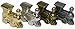 Regal Games Mexican Train Domino Replacement Metal Marker Trains for Mexican Train Domino Game Gold White Gold Antique Brass Gunmetal Black Set of 4 Metal Trains - Image 2