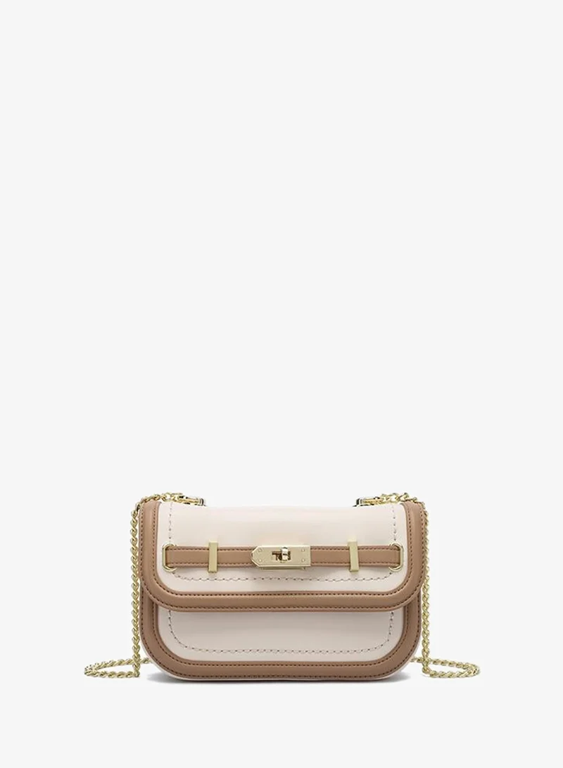 Fyor Two-Tone Chain Crossbody Bag TKC 002