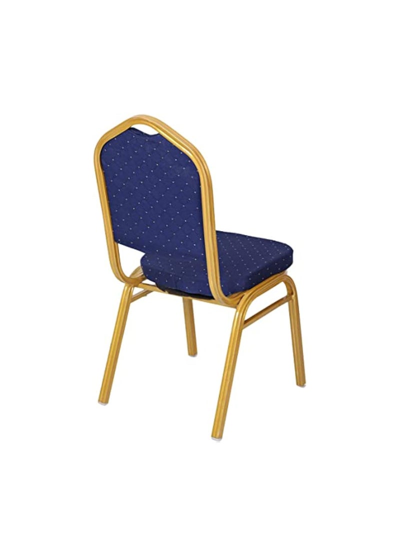 MAPLE HOME DECORATION Maple Home Accent Banquet Chair Armless Fabric Golden Metal Frame Casual Back Stainless Steel Dining Parties Restaurant Functional Furniture.  - Image 4