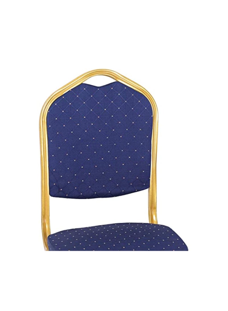 MAPLE HOME DECORATION Maple Home Accent Banquet Chair Armless Fabric Golden Metal Frame Casual Back Stainless Steel Dining Parties Restaurant Functional Furniture.  - Image 3