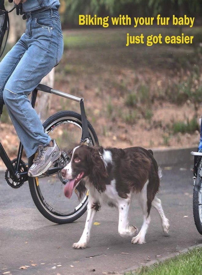 XPLI Dog Bike Leash 180° Rotating - Dogs Bike Attachment Bicycle Pet Leash Hands Free Thickened Steel Wire Rope Easy to Installation and Removal Fit for Medium Large Dog - Image 4