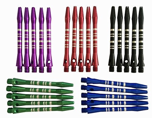 CavalierDarts Aluminum Long Dart Shafts Wholesale Dart Stems 2BA Throwing - 5 Colors 25 Pcs 55mm - Image 3