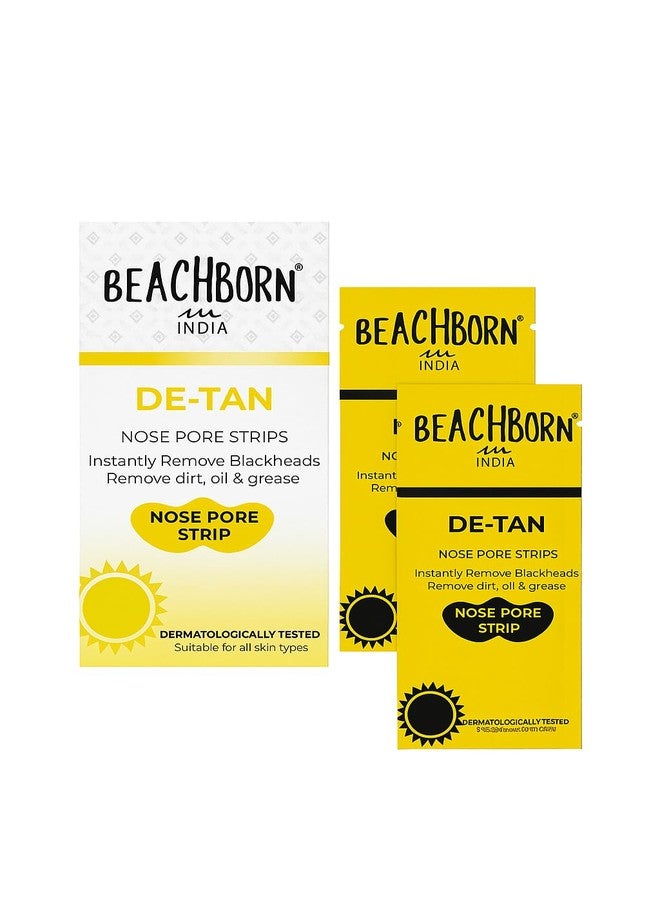 banira De-Tan with Tianium Dioxide Nose Pore Strips For Pore Cleansing | Deep Cleansing For Instant And Painless Blackheads Removal (De-Tan with Tianium Dioxide)|Pack of 10 - Image 2
