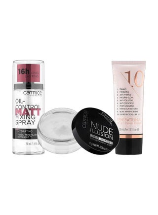 Ten!Sational 10 In 1 Dream Primer Pink + Nude Illusion Loose Powder Transparent Matt + Oil-Control Matt Fixing Spray Transparent 50 ml Transparent - pzsku/Z28C84D77BE5CA414EB3DZ/45/1751548047/5cf9dbd8-91cc-410d-840c-d0af8c6cf387