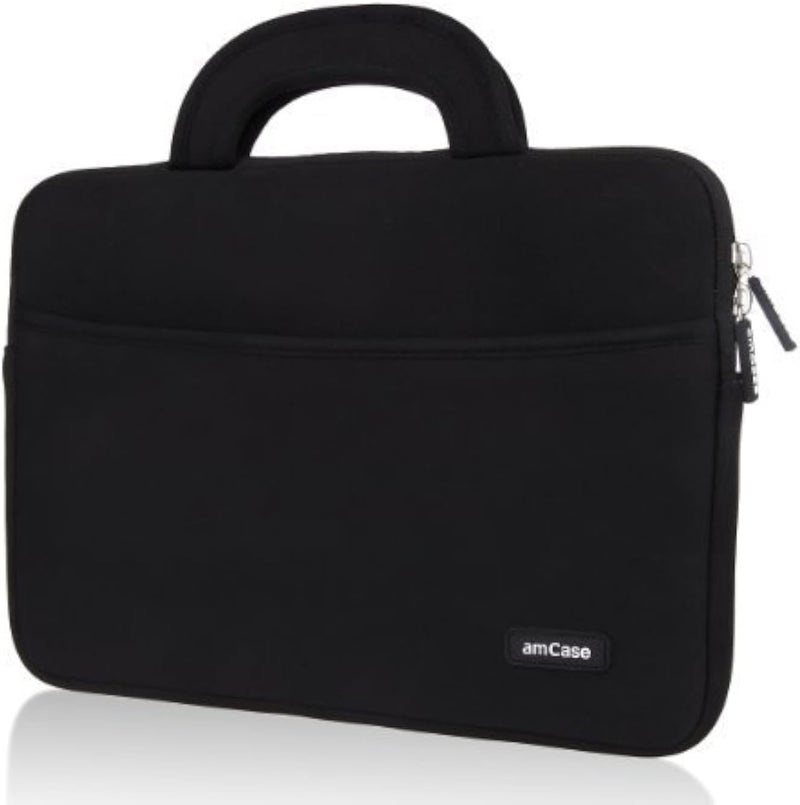 amCase Chromebook Case-14 inch Travel/Carry Sleeve with Handle-Black…