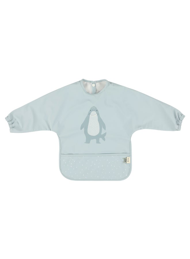 Trixie Waterproof Long Sleeve Bib With Pocket - Mr. Shark - Image 1