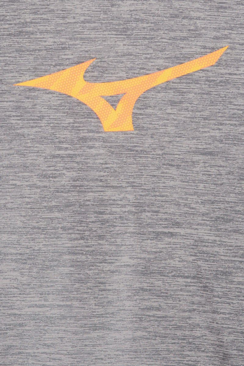 Mizuno Men Sportswear Fit Short Sleeve Training T-Shirt, Grey Heather - Image 5