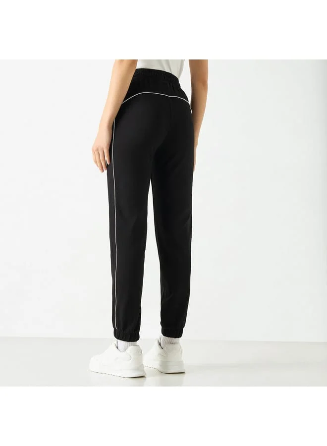 Kappa Kappa Solid Joggers with Drawstring Closure and Pockets