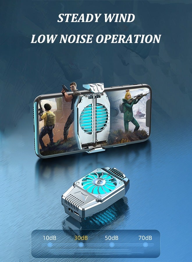 Portable Game Radiator Lightweight Phone Cooling Fan with Rechargeable Battery for Mobile Gaming  - Image 2