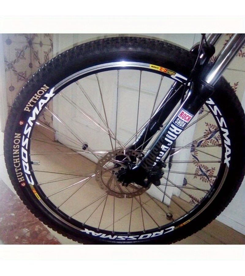 ملصقات عجلات MAVIC Crossmax Sl Pro MTB الصفراء - مجموعة مكونة من 15 قطعة بعرض 17 ملم - Image 5