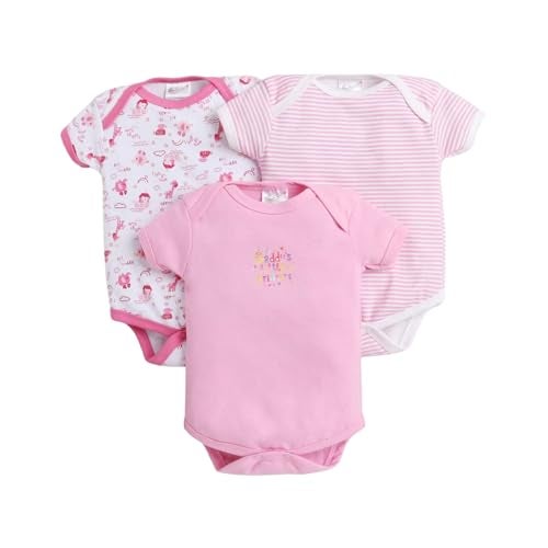 EIO Newborn Baby Cotton Romper Sleepsuit | Half Sleeve Jumpsuit Bodysuit for Boys & Girls | Soft Breathable Baby Clothes Combo Pack - Image 1