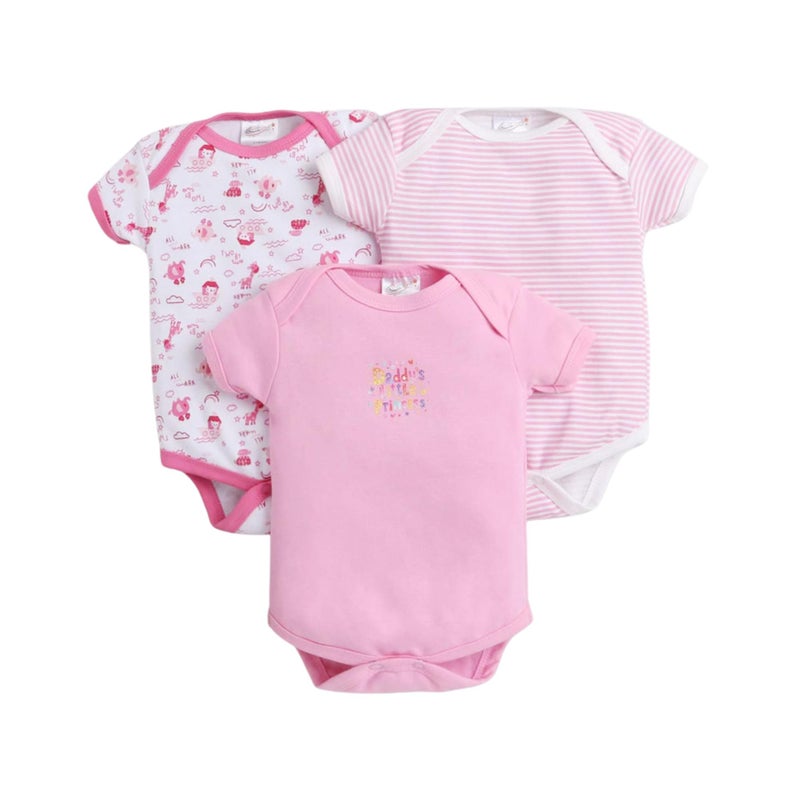 EIO Newborn Baby Cotton Romper Sleepsuit | Half Sleeve Jumpsuit Bodysuit for Boys & Girls | Soft Breathable Baby Clothes Combo Pack - Image 5