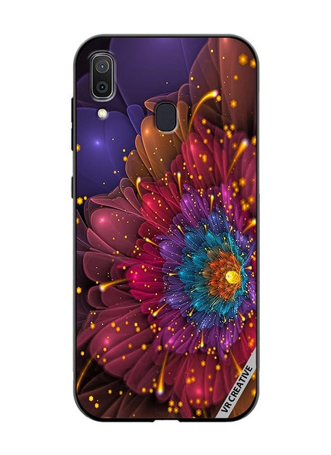 Protective Case Cover For Samsung Galaxy A30 Flower Design Multicolour