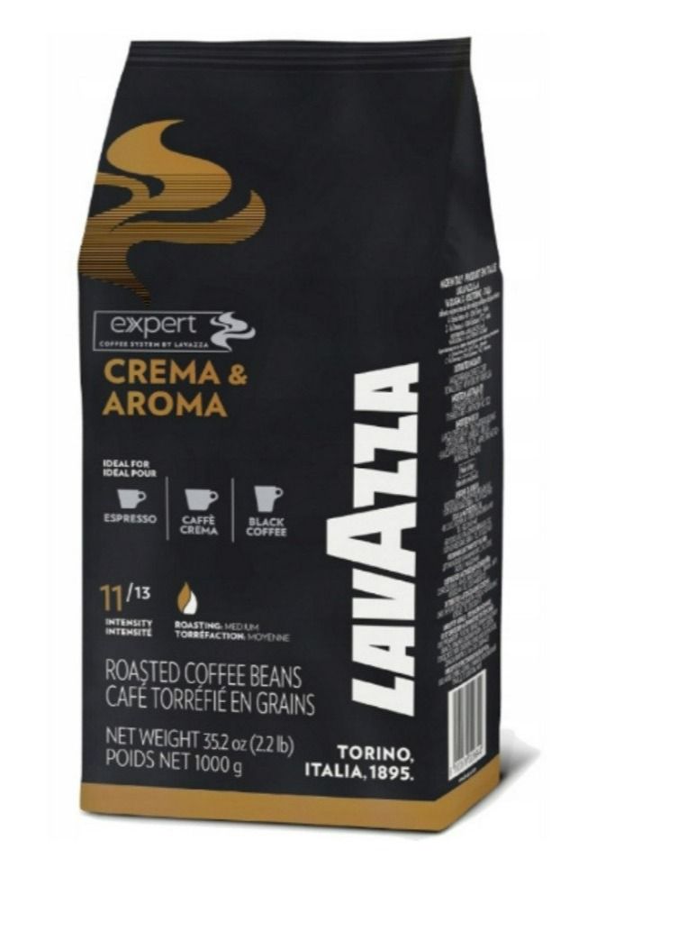 Lavazza Expert Crema and Aroma Roasted Coffee Beans 1kg - Image 2
