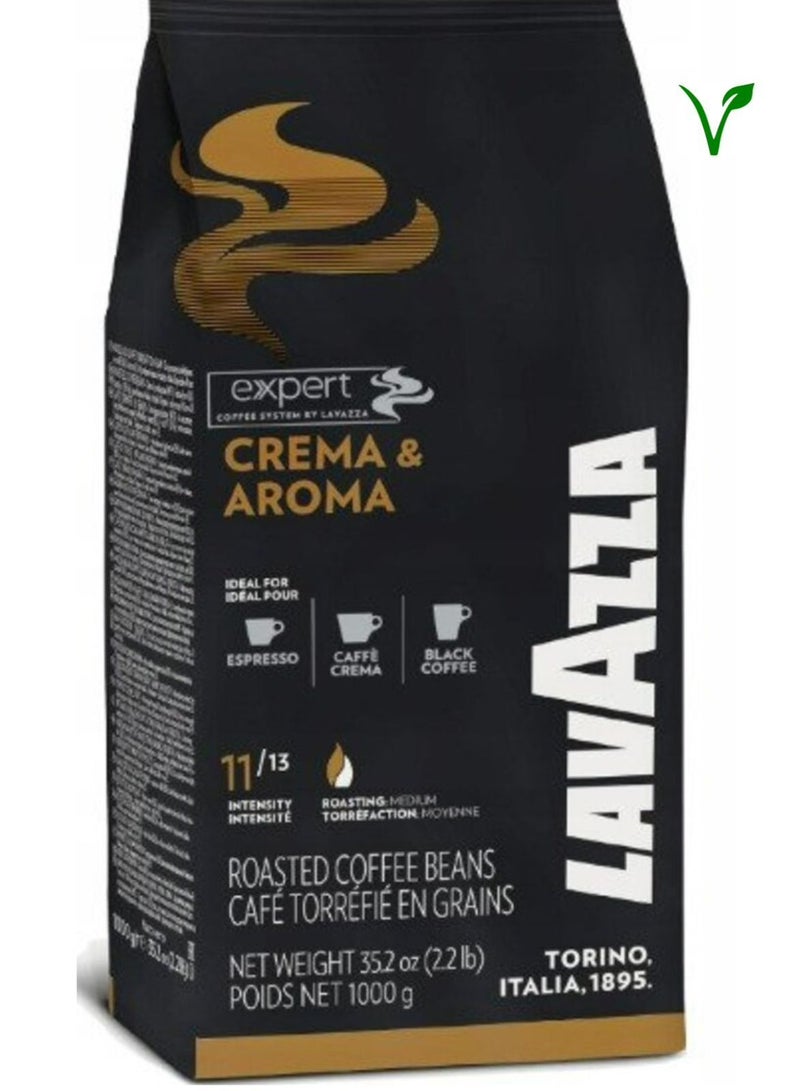 Lavazza Expert Crema and Aroma Roasted Coffee Beans 1kg - Image 4