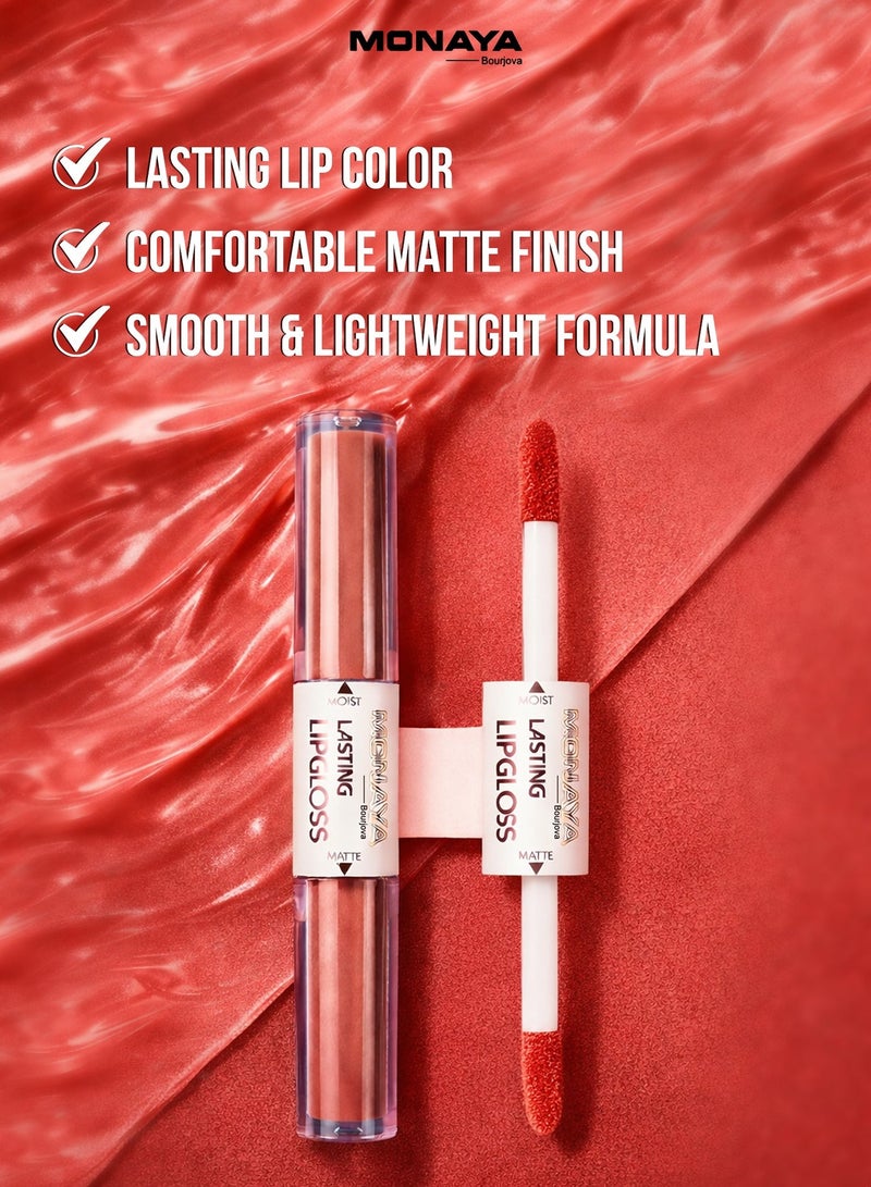 Monaya G004 Matte & Moist Lasting Lip Gloss – Long-Lasting Lip Color, Comfortable Matte Finish, Smooth & Lightweight Formula, Non-Sticky Wear - Image 3