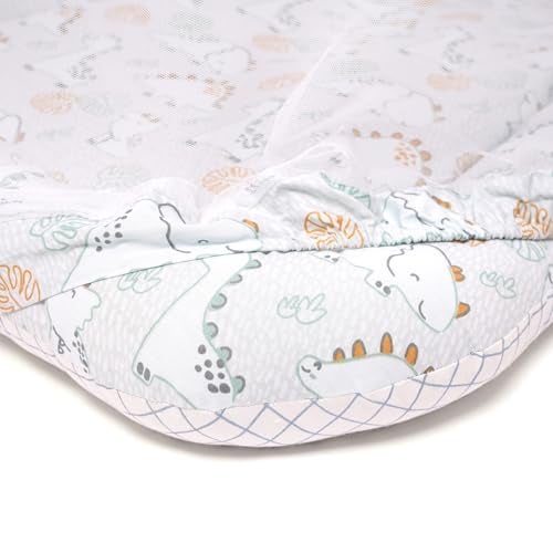 TIDY SLEEP Mattress with Mosquito Net, Mosquito Protection Mattress, Size: 90cm x 65cm x 10cm Dino - Image 3