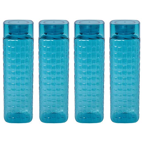 SCL Steelo Steelo Garnet Pet Water Bottle 1000 ml, Set of 4, Turkish Blue - Image 1
