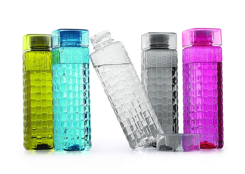 SCL Steelo Steelo Garnet Pet Water Bottle 1000 ml, Set of 4, Turkish Blue - Image 5