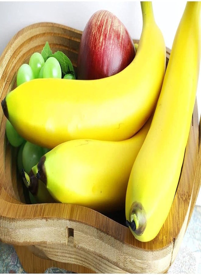 AKDC Juvale Set Of 6 Individual Fake Fruit Bananas - Artificial Fruit Plastic Bananas For Still Life Paintings, Storefront Decoration, Kitchen Decor, Yellow, 8 X 3.7 X 1.5 Inches  - Image 5