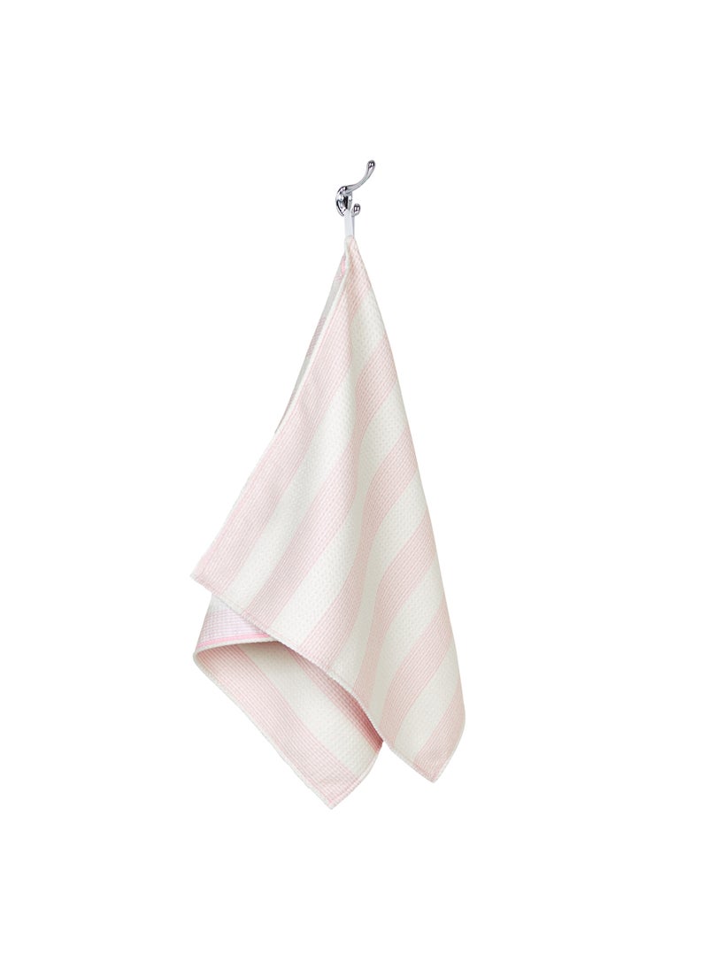 Dock & Bay Dock & Bay Bath Towel, Waffle Fabric Shower Towel for Home, Quick Dry, Super Absorbent, 100% recycled, Extra Large (180 x 90 cm)  - Primrose Pink  - Image 2