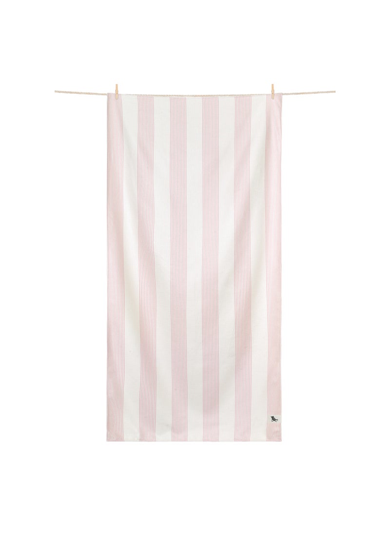 Dock & Bay Dock & Bay Bath Towel, Waffle Fabric Shower Towel for Home, Quick Dry, Super Absorbent, 100% recycled, Extra Large (180 x 90 cm)  - Primrose Pink  - Image 1