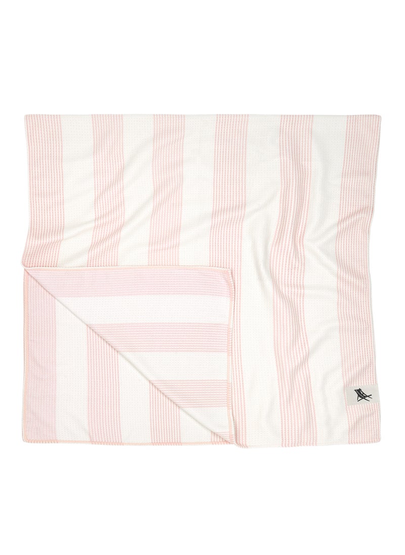 Dock & Bay Dock & Bay Bath Towel, Waffle Fabric Shower Towel for Home, Quick Dry, Super Absorbent, 100% recycled, Extra Large (180 x 90 cm)  - Primrose Pink  - Image 3