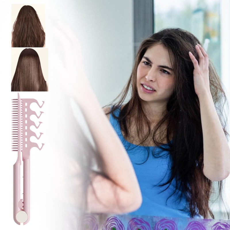 White Defining Comb Styling Pick For Shaping Fine Tooth Array Ergonomic Grip Architecture Polished Geometric Tines Barbershop Fades Stage Prep Home Use Travel Grooming - Image 5