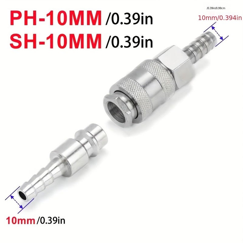 European Pneumatic Connector Set For Air Compressor Hose Nozzle SH PH Material A - Image 5