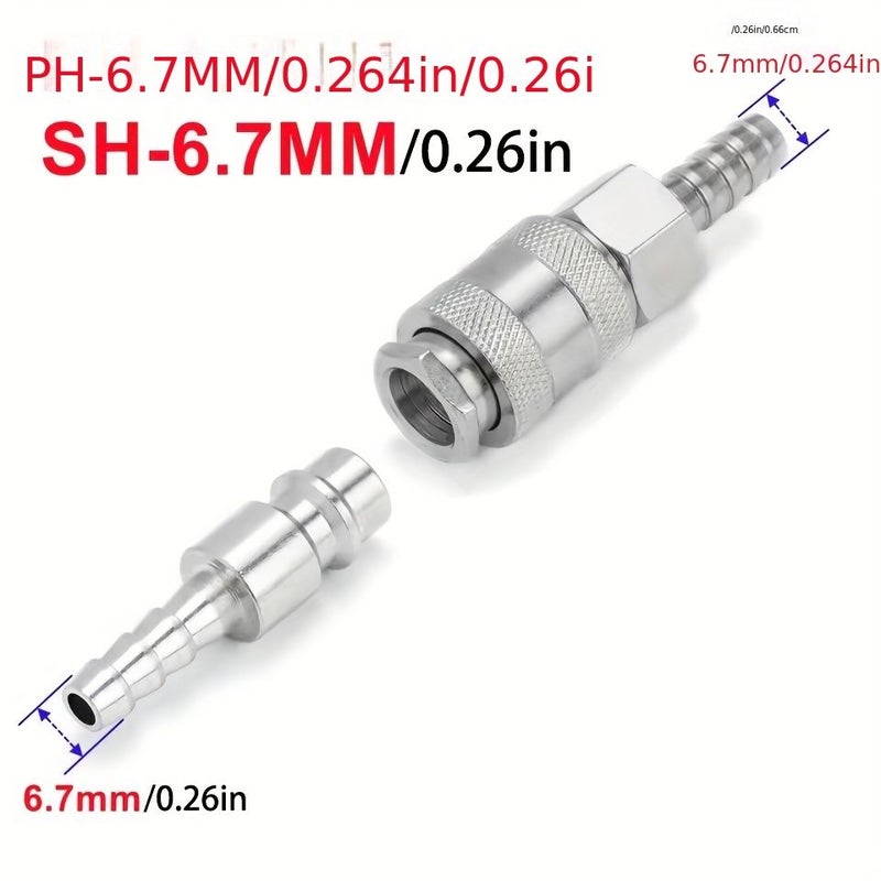 European Pneumatic Connector Set For Air Compressor Hose Nozzle SH PH Material A - Image 3
