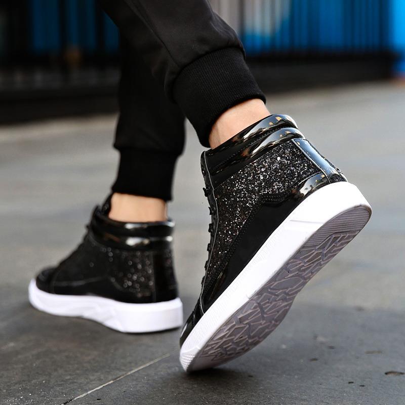 Autumn Men'S Shoes Student'S All-Match High-Top Shoes Skate Shoes Men'S Personalized Casual Korean Fashionable High Waist Autumn Shoes For Boys - Image 4