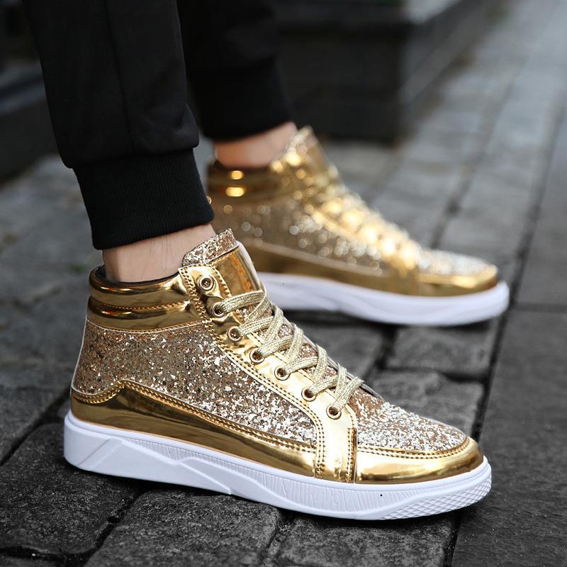 Autumn Men'S Shoes Student'S All-Match High-Top Shoes Skate Shoes Men'S Personalized Casual Korean Fashionable High Waist Autumn Shoes For Boys - Image 2