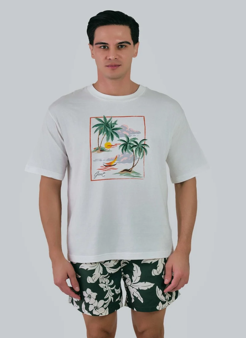 GANT Hawaiian Printed T-Shirt