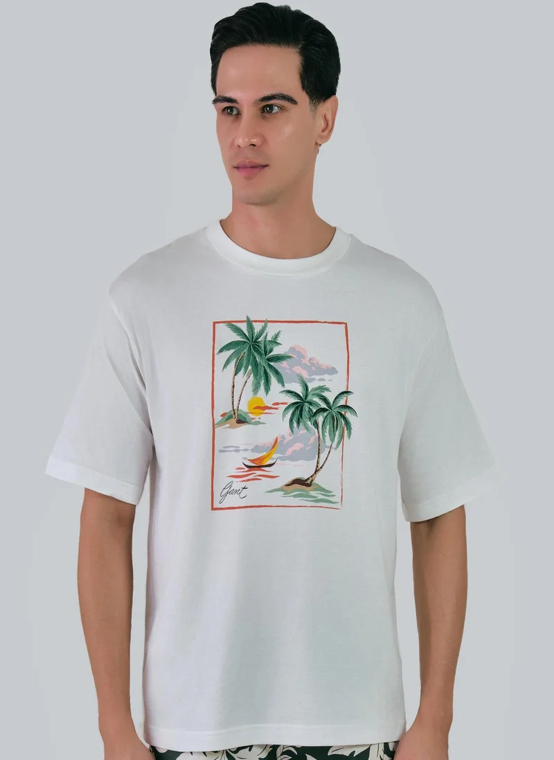 GANT Hawaiian Printed T-Shirt