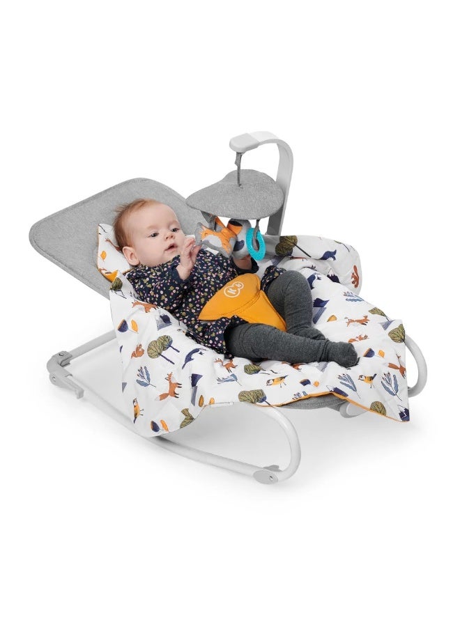 Kinderkraft - Baby Bouncer Felio 2 Peony Rose - 21096 - Image 2