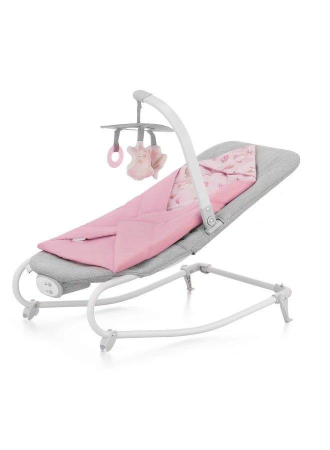 Kinderkraft - Baby Bouncer Felio 2 Peony Rose - 21096 - Image 1