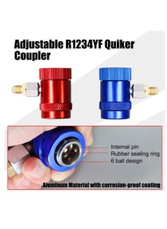 Generic Quick Coupler Adapter Fittings R1234yf High Side And Low Side For Air Conditioning Evacuation  - Image 3
