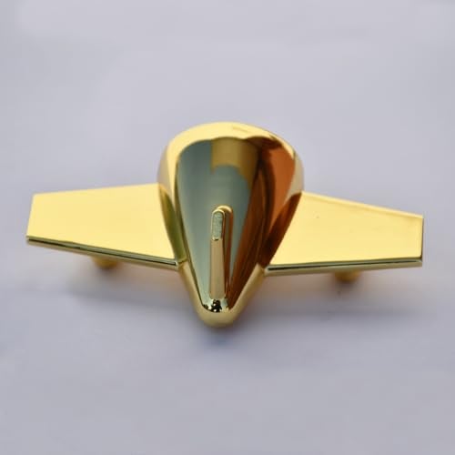 Saugat Traders Airplane Table Clock Showpiece - Analog Aeroplane Clock for Office Desk, Study Table - Corporate Gift for Client, Employees, Men, Boys (Golden), Stainless Steel, 10x5 Cm - Image 5