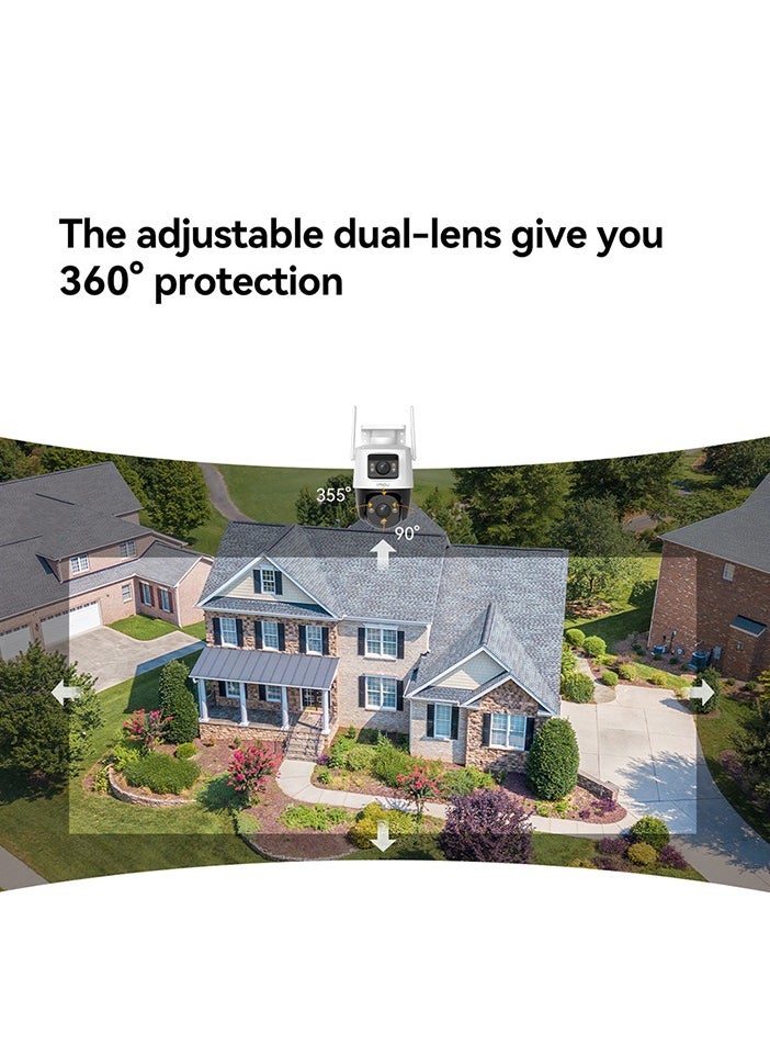 IMOU - Cruiser Dual Lens 10MP Outdoor WiFi Surveillance Camera, Resolution (5MP+5MP), Color Night Vision up to 30m, AI Person/Vehicle Detection, Automatic PT Tracking, Two-Way Audio, IP66 (IPC-S7XEN-10M0WED) Imou - Image 1